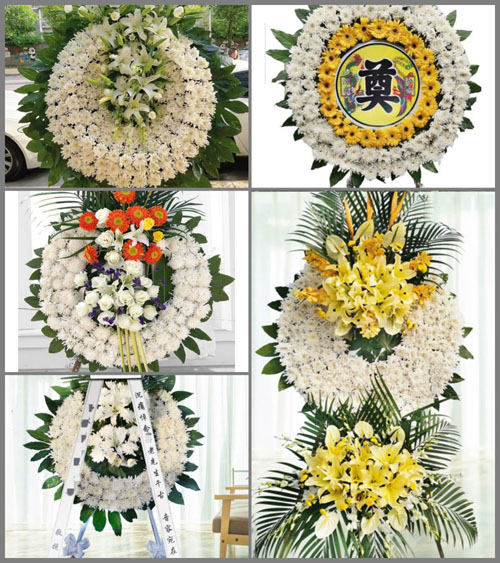 山东青岛莱西市河头店镇初家村花圈速递